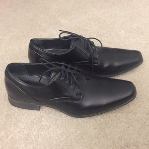 [Calvin klein] men’s black dress shoes lace-up
